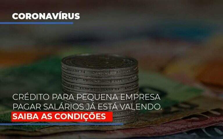 Credito Para Pequena Empresa Pagar Salarios Ja Esta Valendo - Carrarini e Silva Contadores Associados.