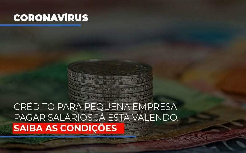 Credito Para Pequena Empresa Pagar Salarios Ja Esta Valendo - Carrarini e Silva Contadores Associados.